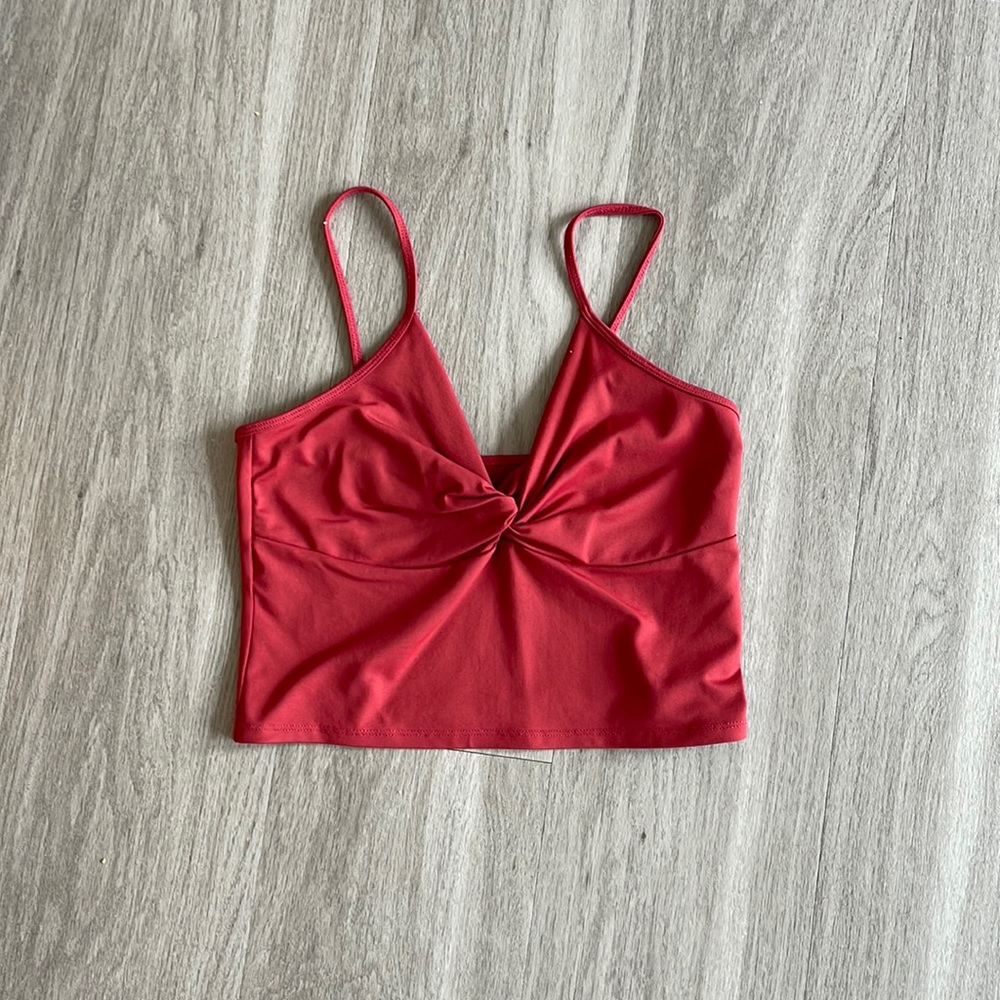 Abercrombie Twist-Front Cropped Seamless Tank